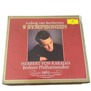 Beethoven Complete 9 Symphonies 5xCD Box Set Karajan Berlin 1963 Classical Music